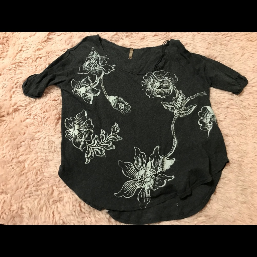 Free People Grey With Floral